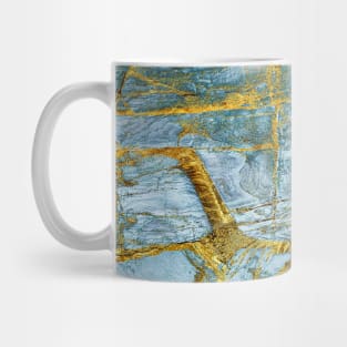 Marble Turquoise Blue Gold Mug